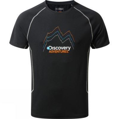 Playeras Craghoppers Discovery Adventure Manga Corta Hombre - Negras - Chile VUL107326